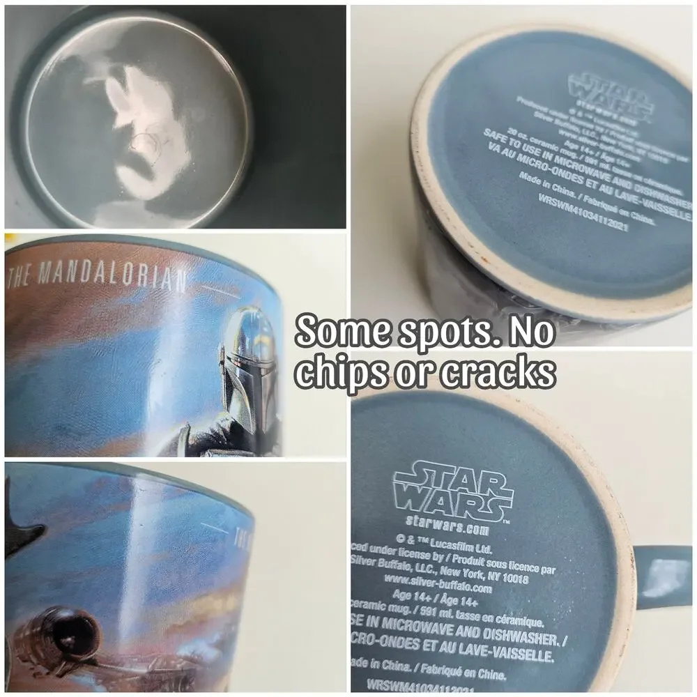 StarWars Mandalorian Mug Grogu 20oz Ceramic Coffee Cup The Child Baby Yoda - Picture 7 of 8